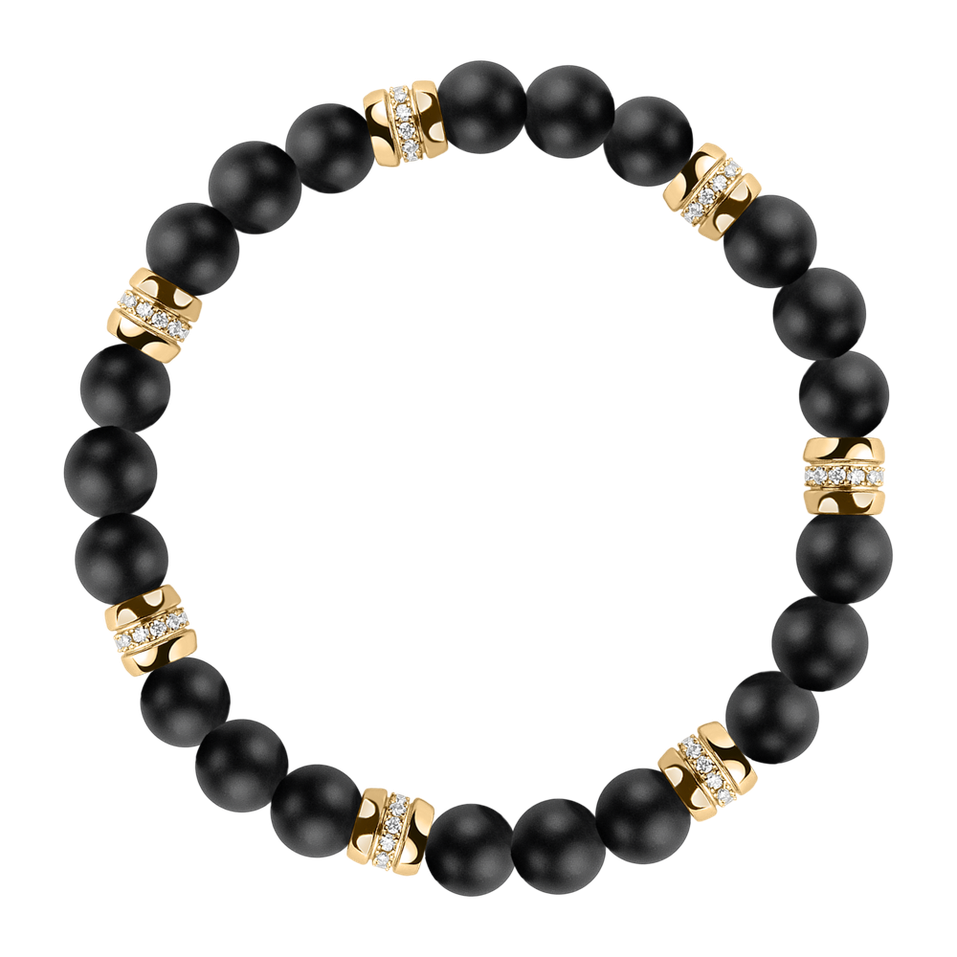 Náramek s diamanty a acháty Neverending Style