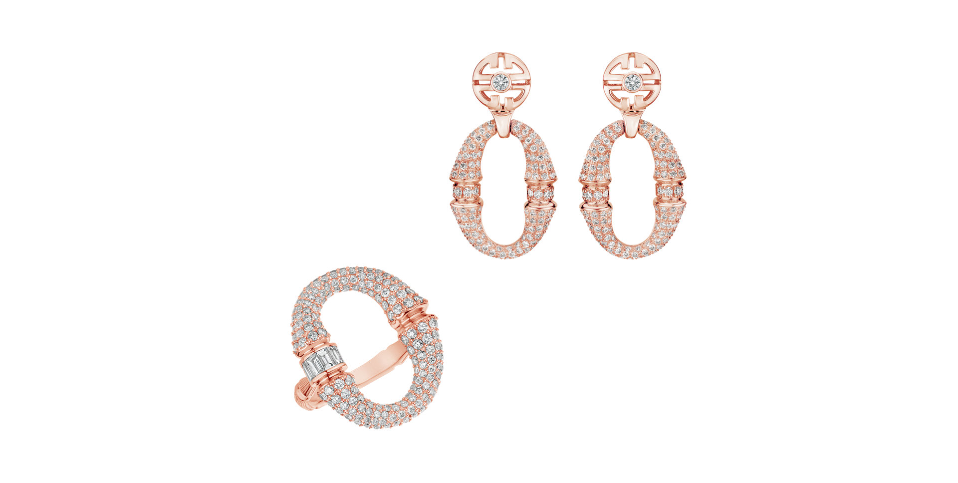 Náušnice s diamanty Morpheus Ribbon