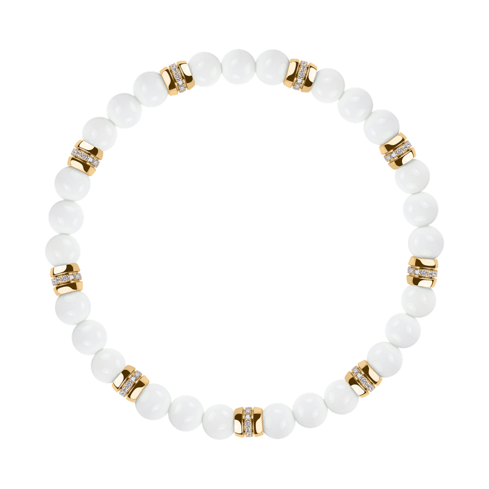 Náramek s diamanty a acháty Neverending Style