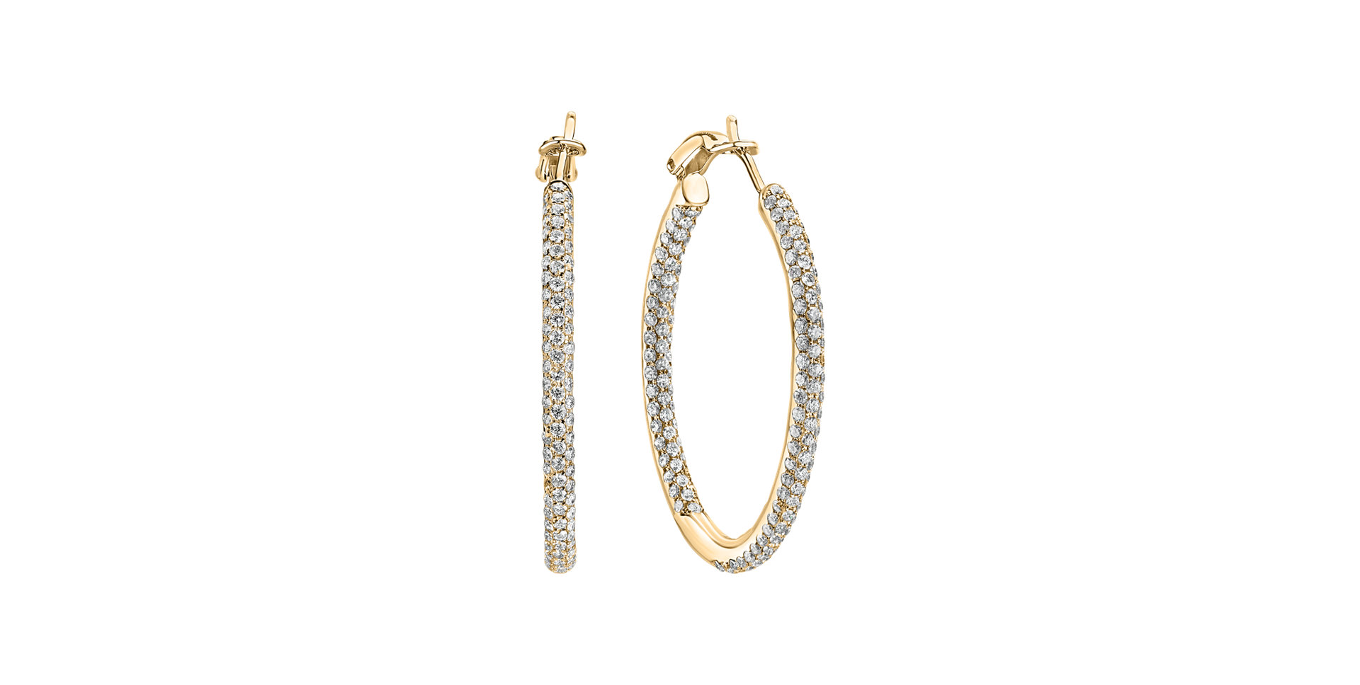 Náušnice s diamanty Moonlight Rain