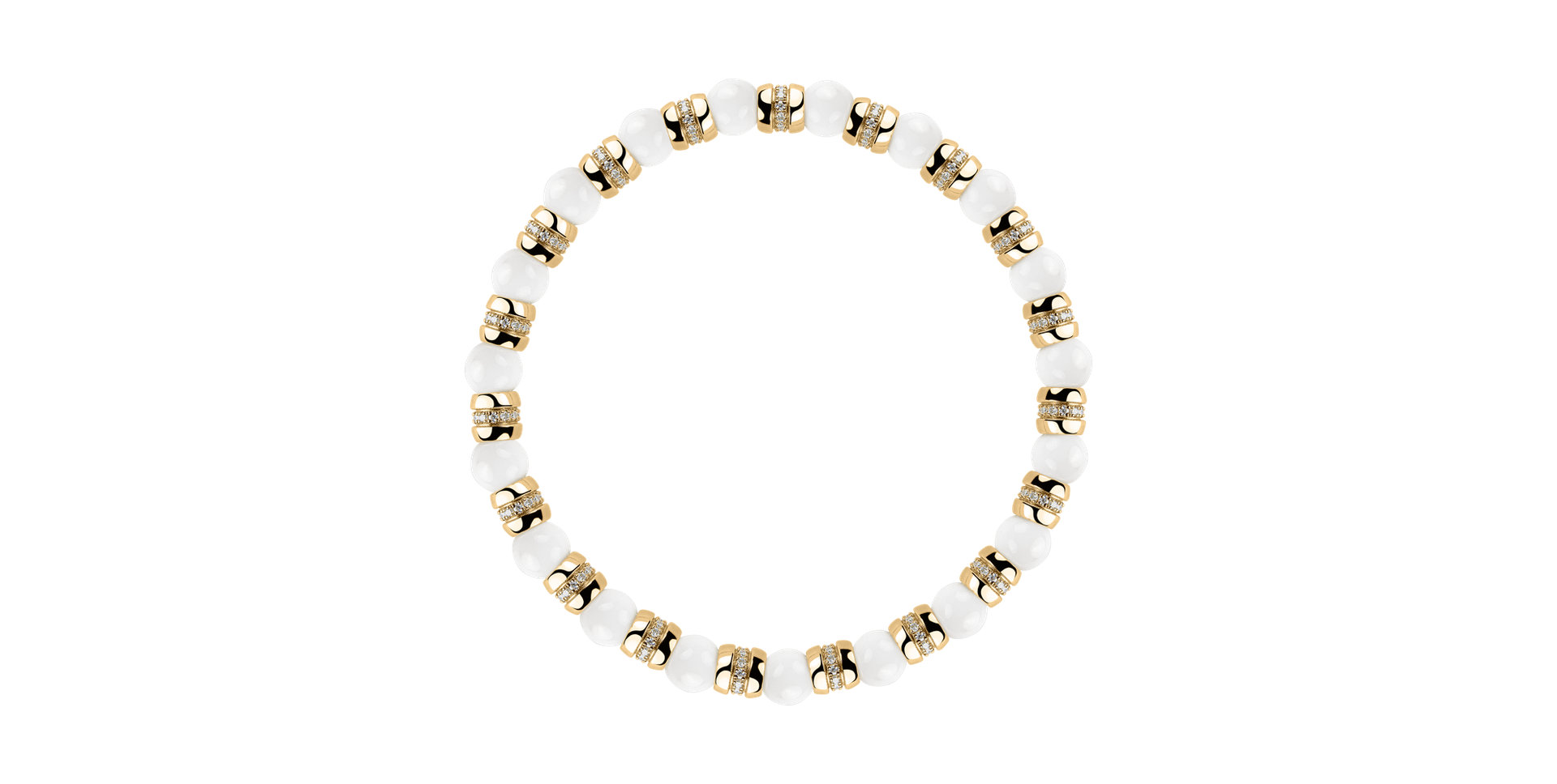 Náramek s diamanty a acháty Essential Shine