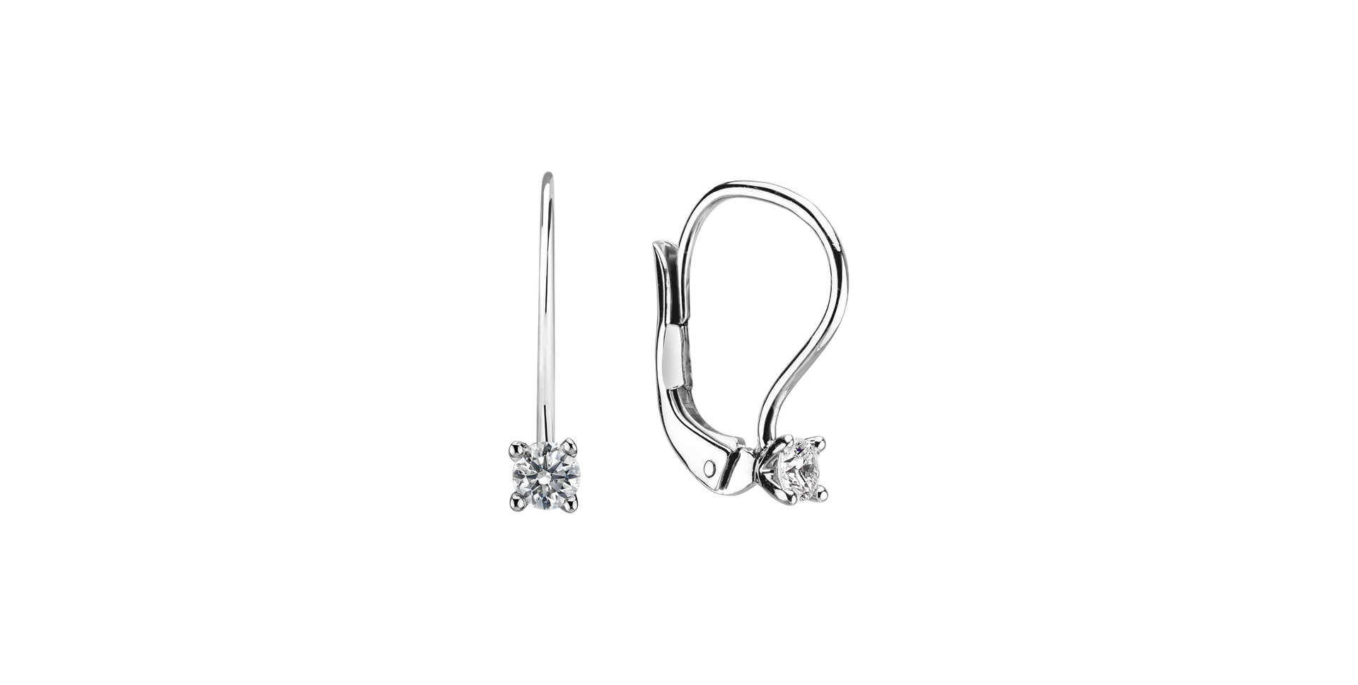 Náušnice s diamantem Gajana