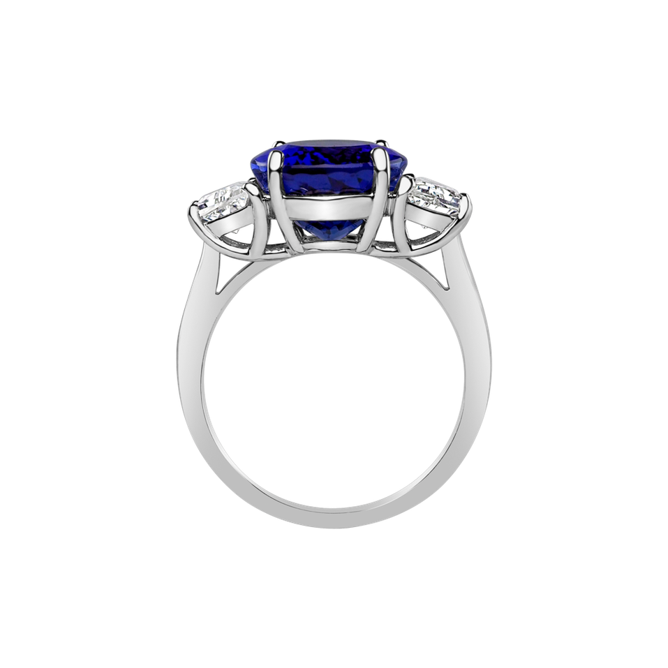 Prsten s tanzanitem a diamanty Galaxy Desire