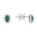 Náušnice se smaragdem a diamanty Princess Sparkle3