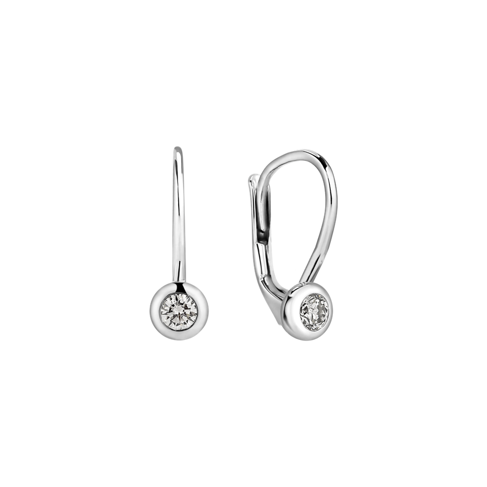 Náušnice s diamantem Sparkling Drops