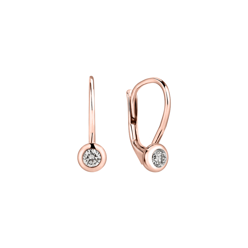 Náušnice s diamantem Sparkling Drops