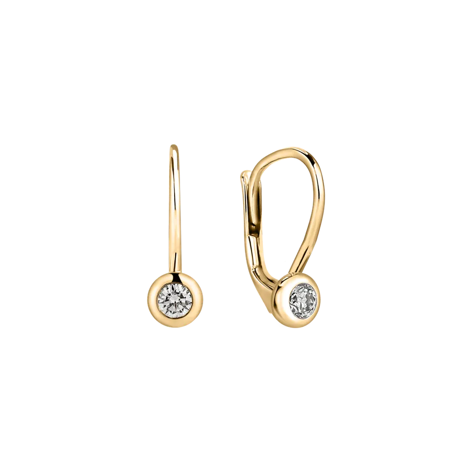 Náušnice s diamantem Sparkling Drops