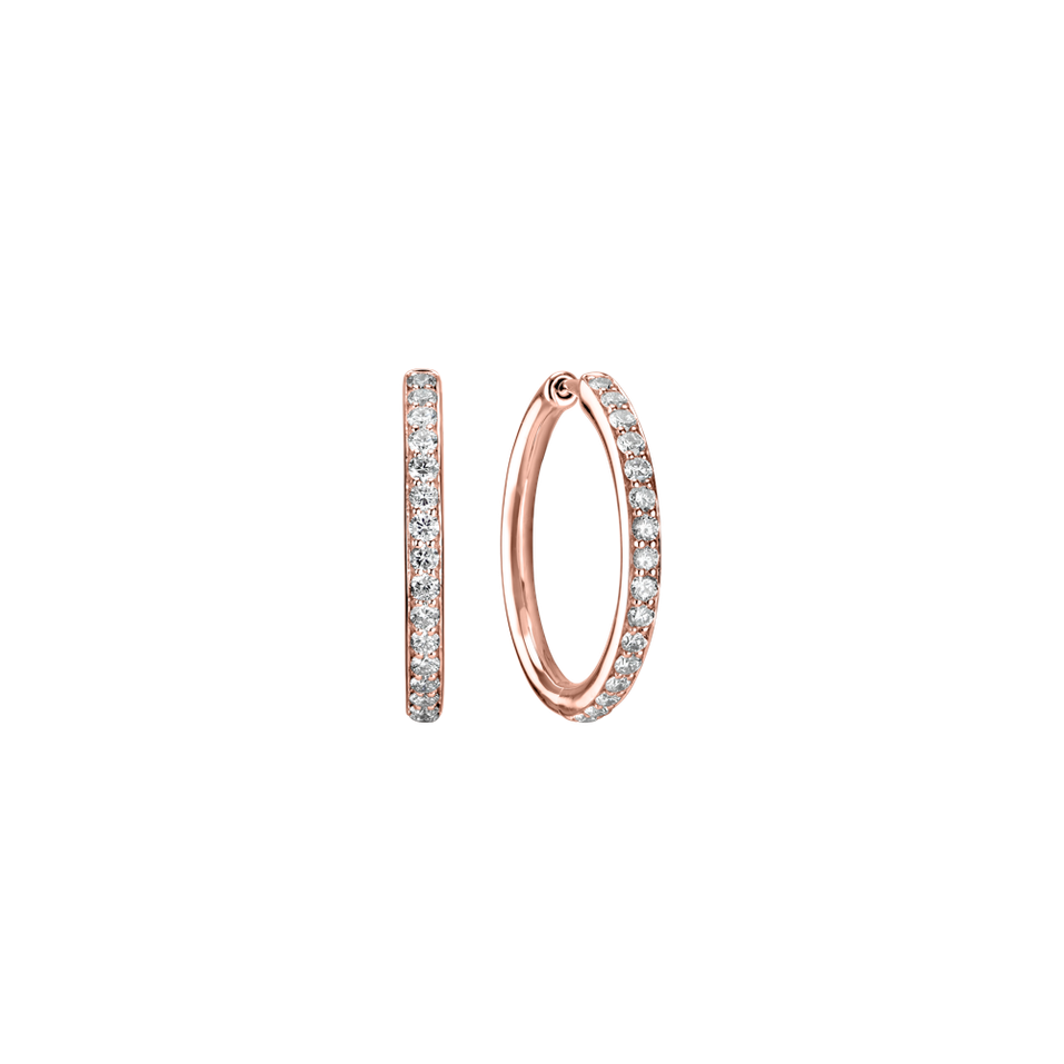 Náušnice s diamanty Midnight Magic