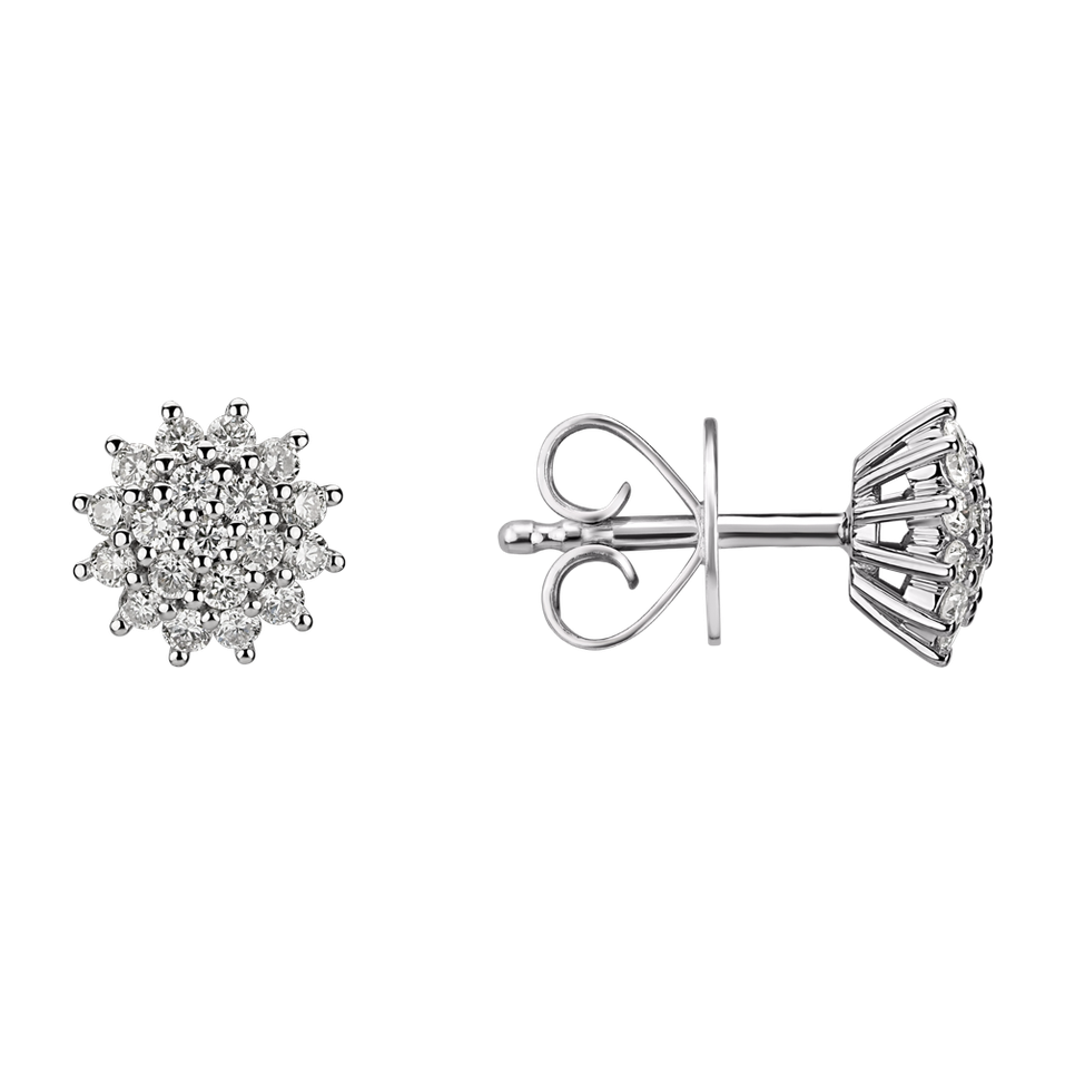 Náušnice s diamanty Delicate Star