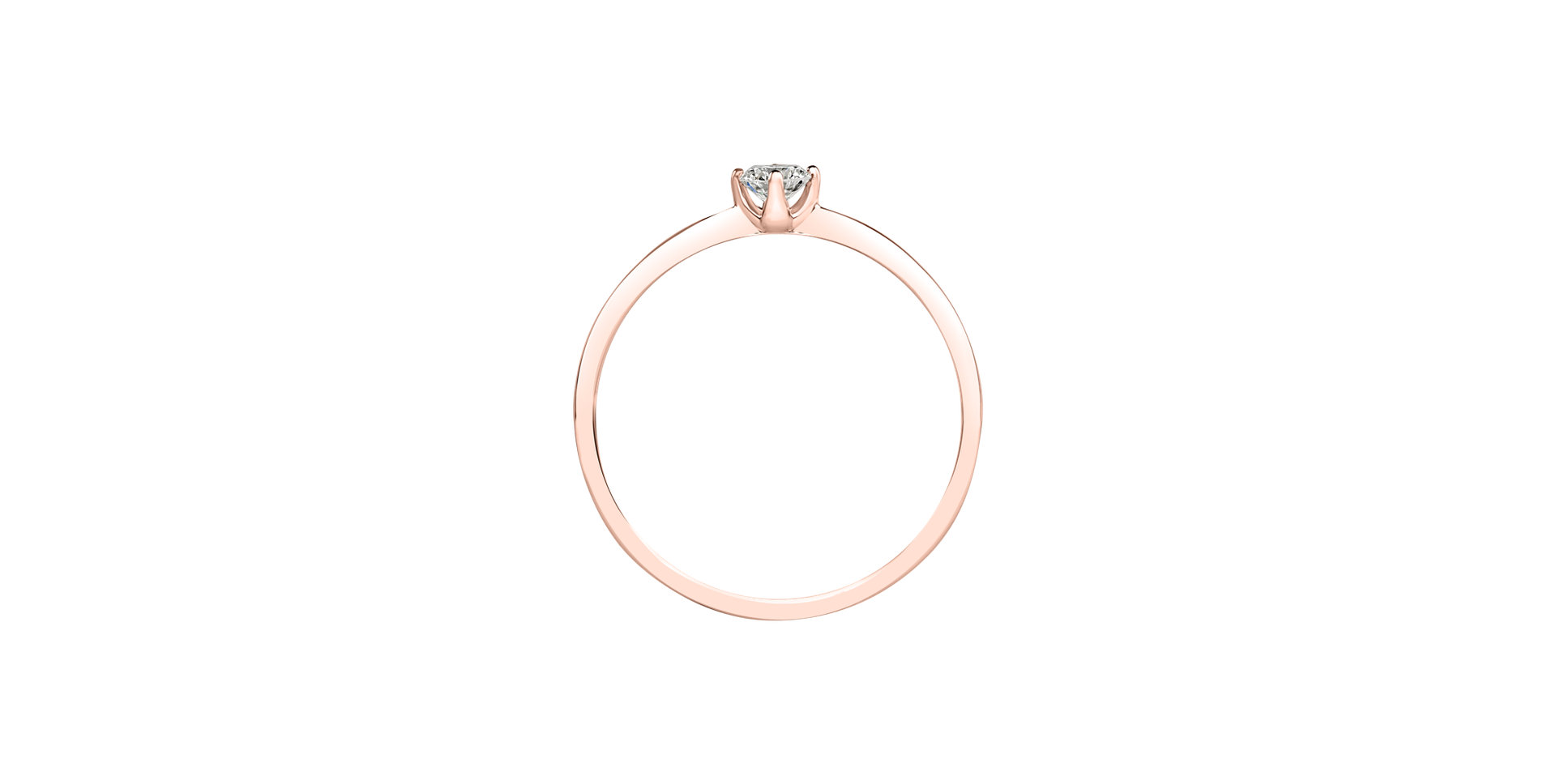 Prsten s diamantem Love Glow