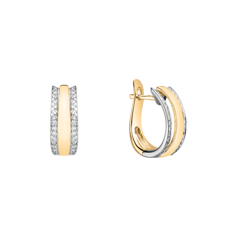 Náušnice s diamanty Eternity Sparkle