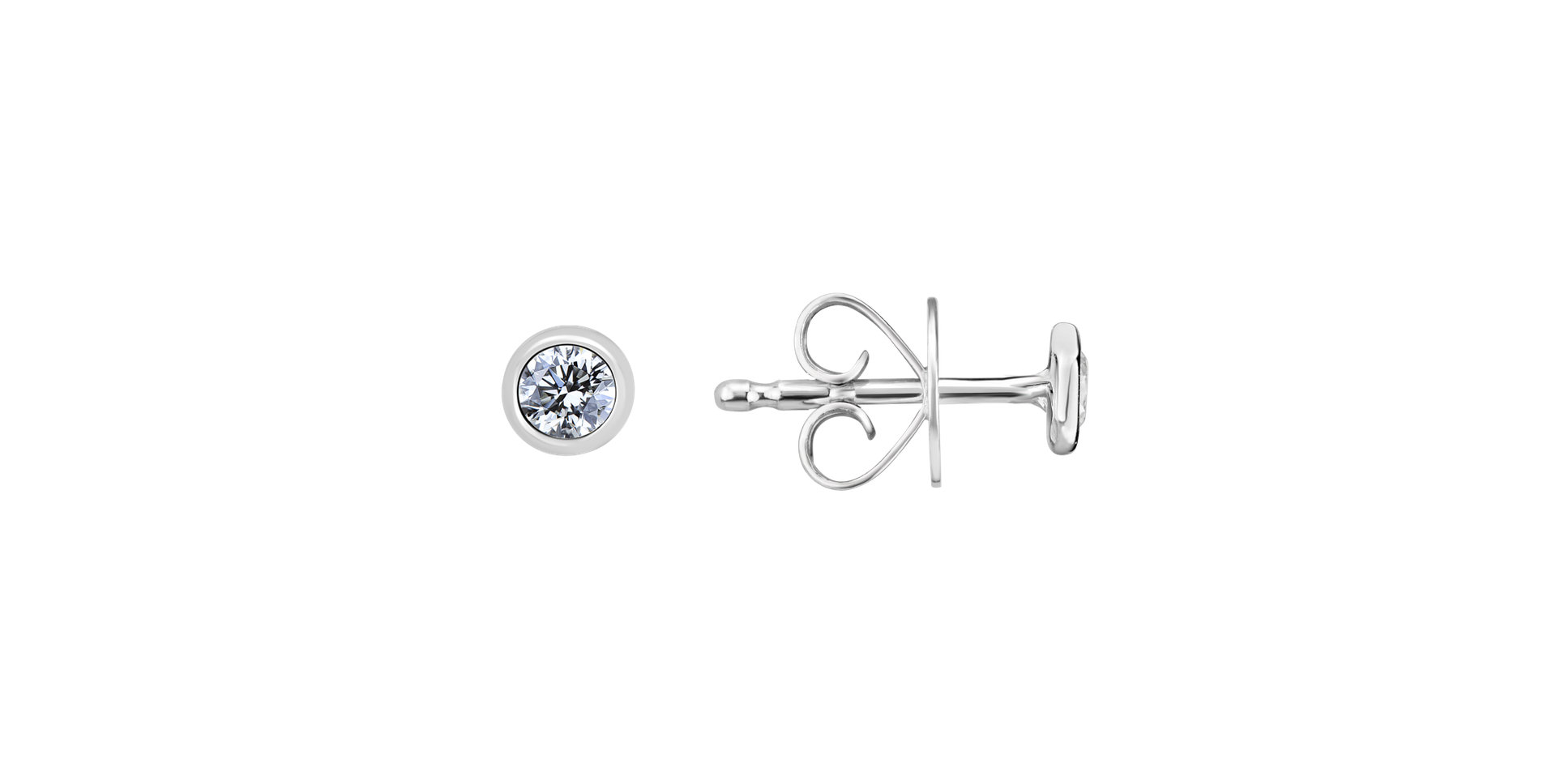 Náušnice s diamantem Shiny Dots