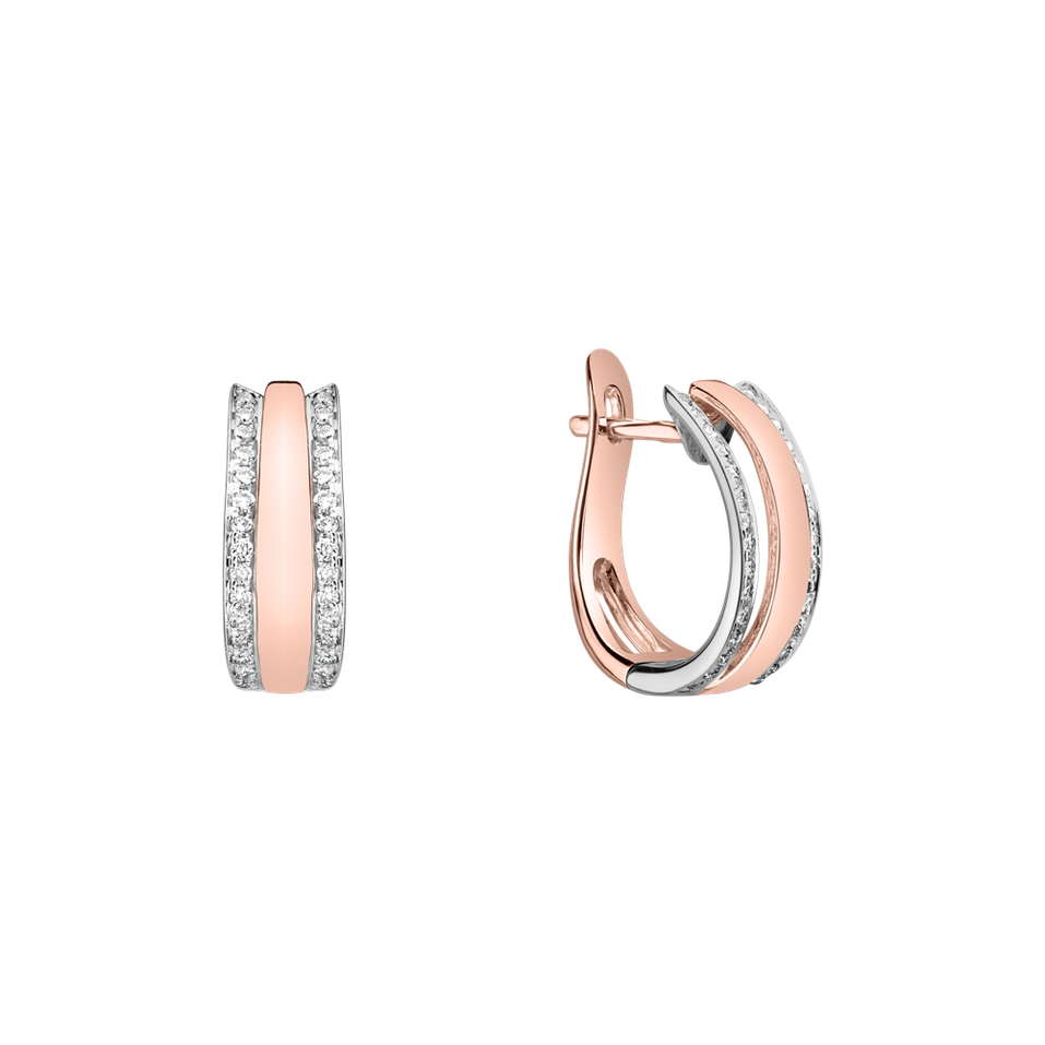 Náušnice s diamanty Eternity Sparkle