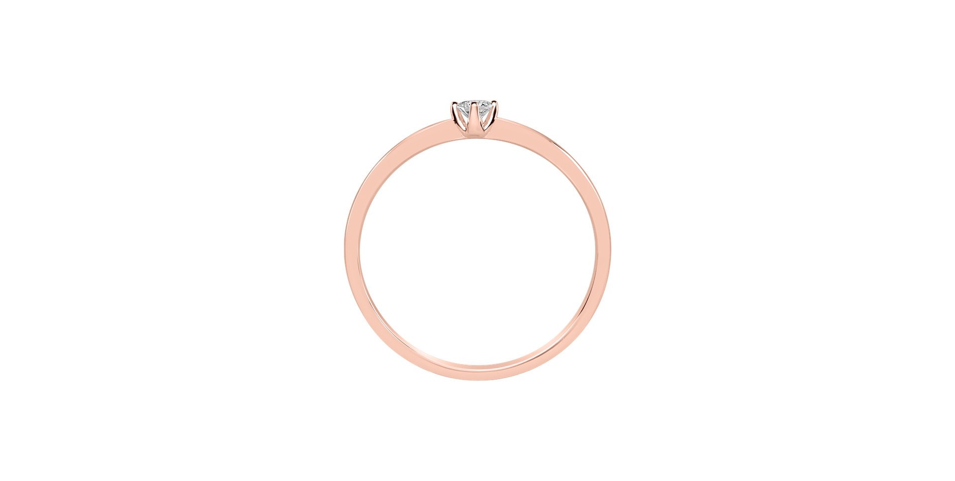 Prsten s diamantem Love Glow