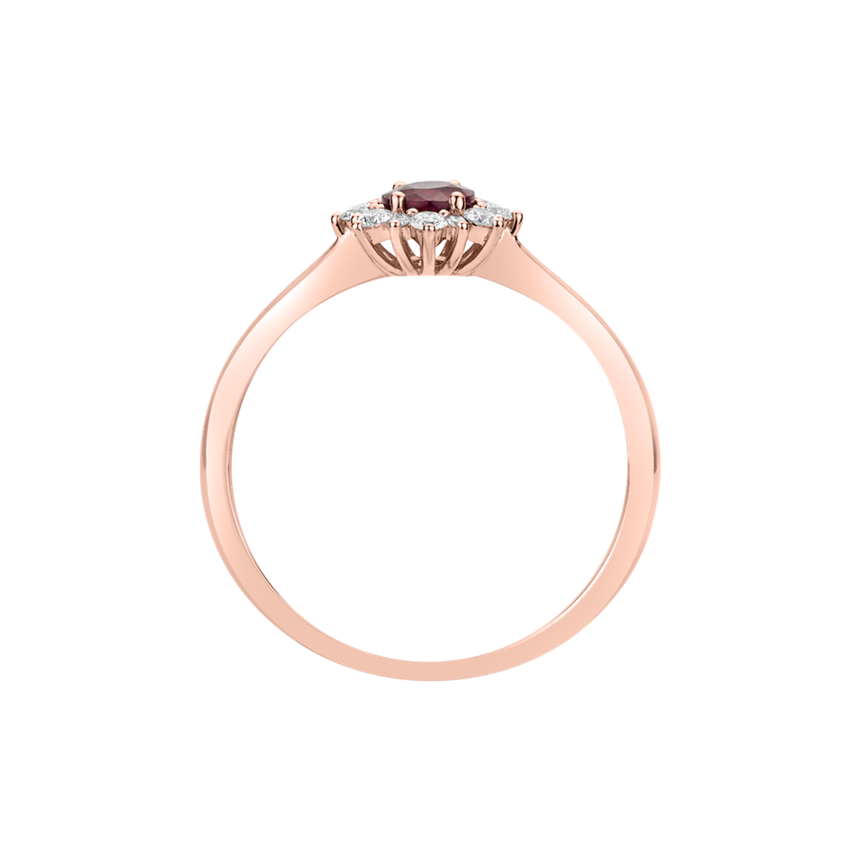 Prsten s rubínem a diamanty Trixie Princess