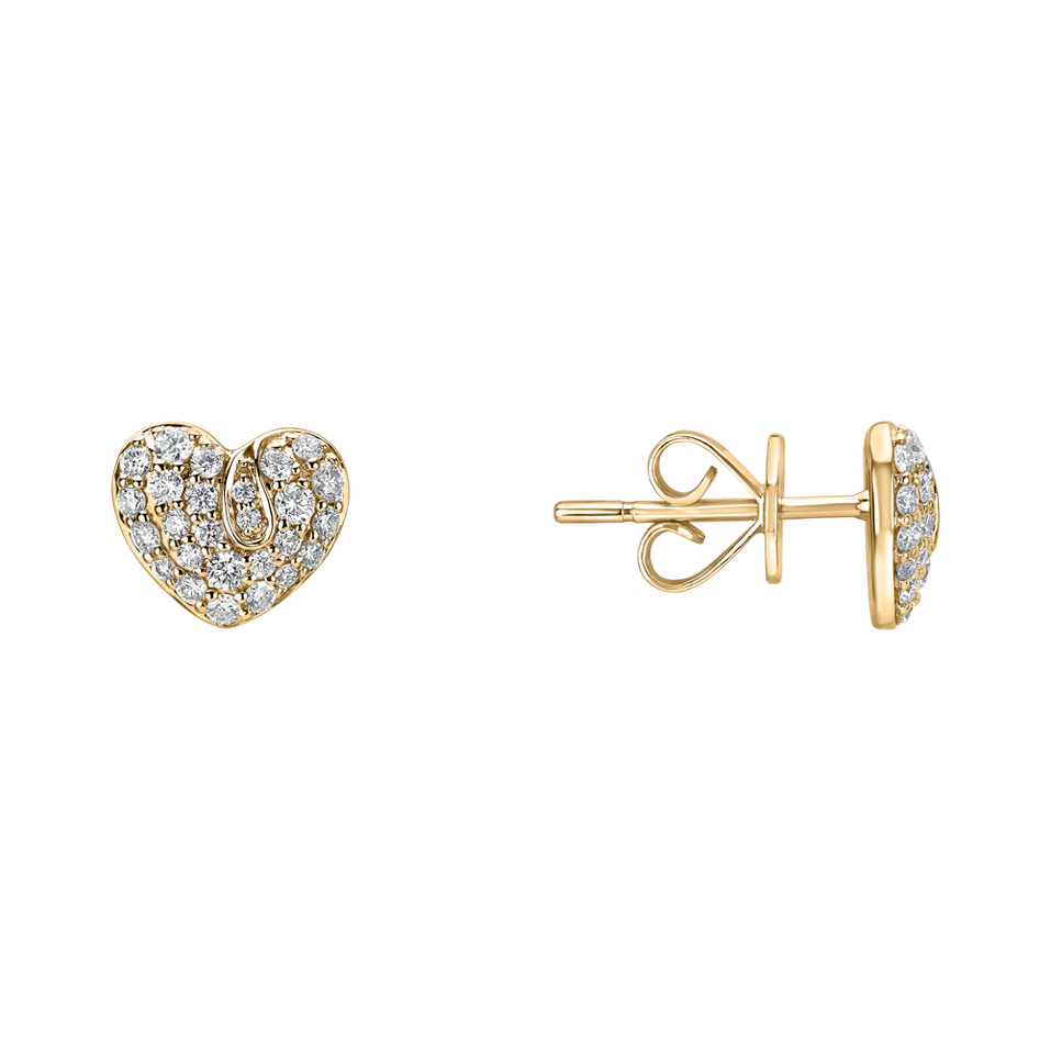 Náušnice s diamanty First Love