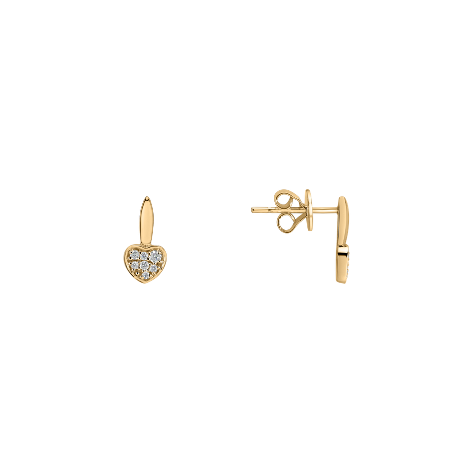 Náušnice s diamanty Love Ray