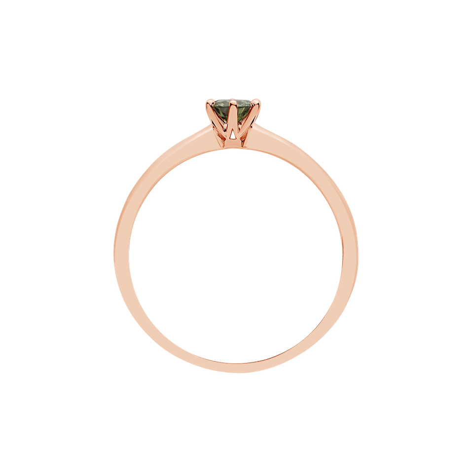 Prsten se zeleným diamantem Eternal Joy