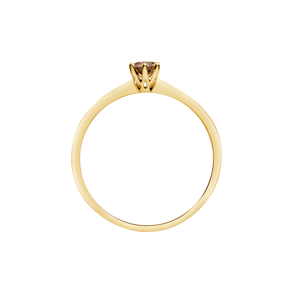 Prsten s oranžovým diamantem Eternal Joy