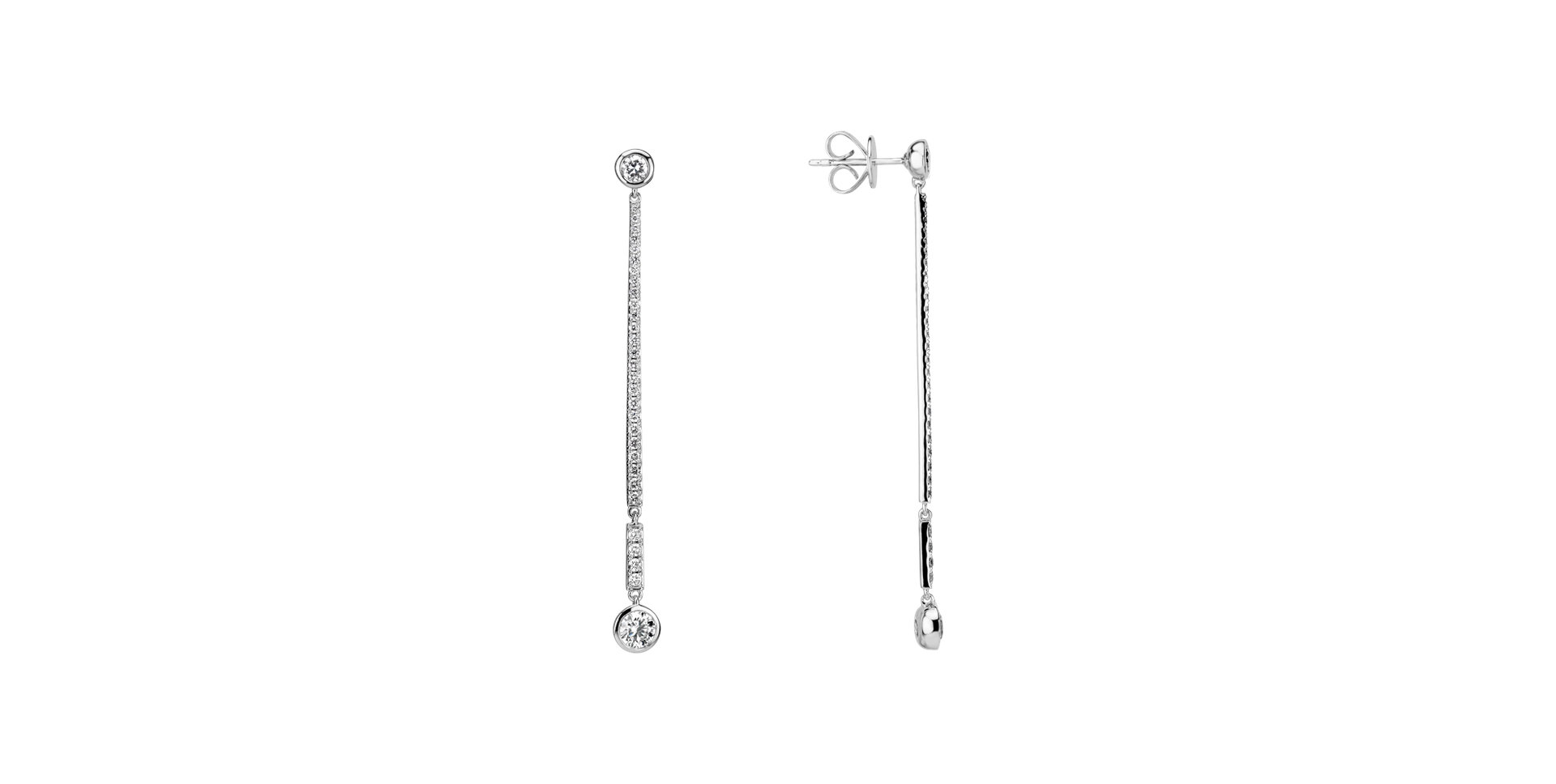 Náušnice s diamanty Luxury Line