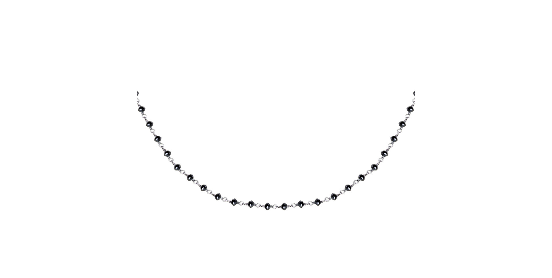 Náhrdelník s černými diamanty Dark Melody