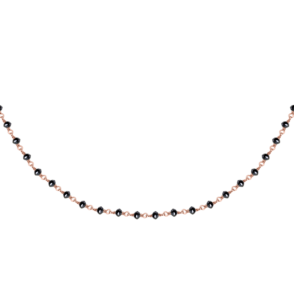 Náhrdelník s černými diamanty Dark Melody