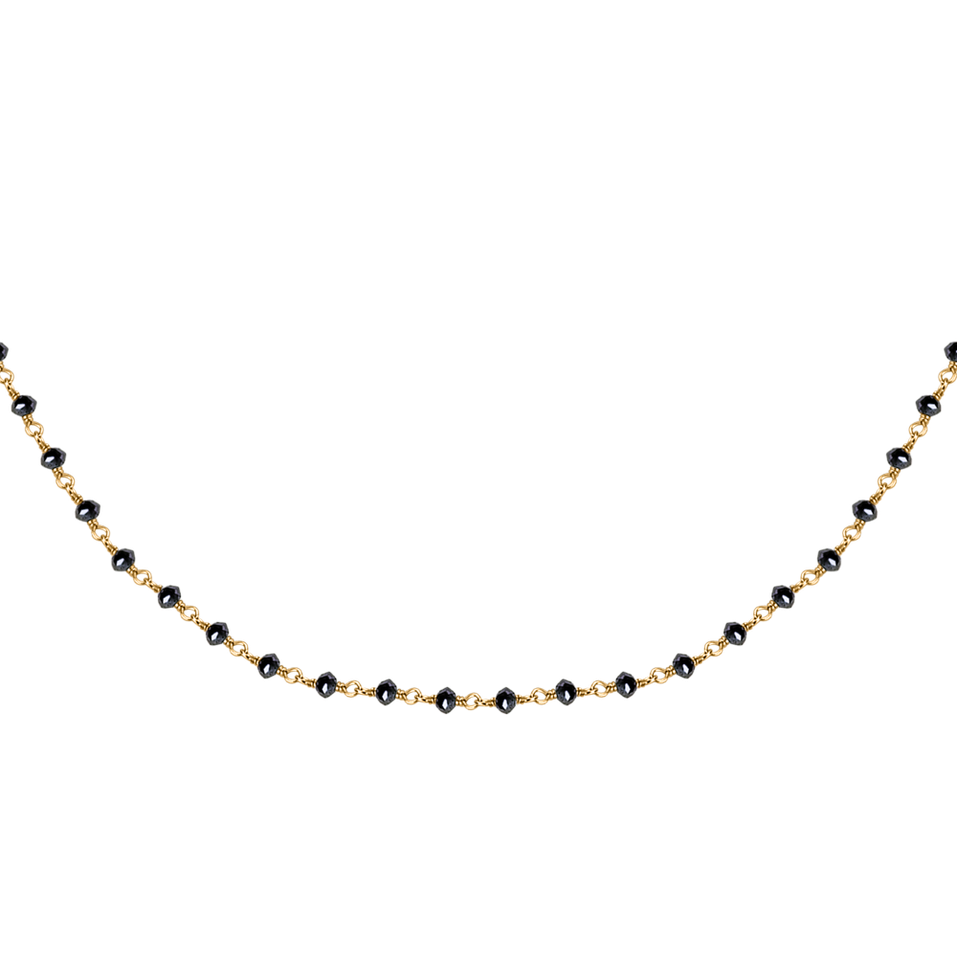 Náhrdelník s černými diamanty Dark Melody