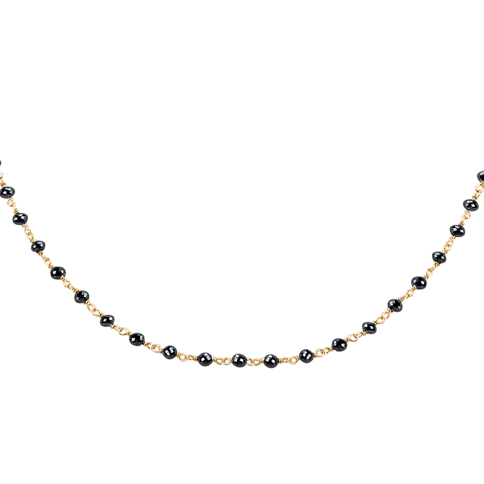 Náhrdelník s černými diamanty Dark Melody