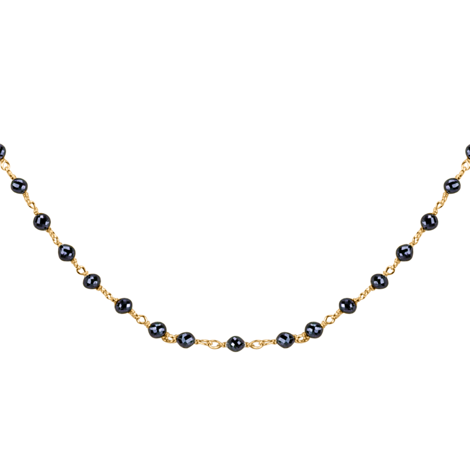 Náhrdelník s černými diamanty Dark Melody