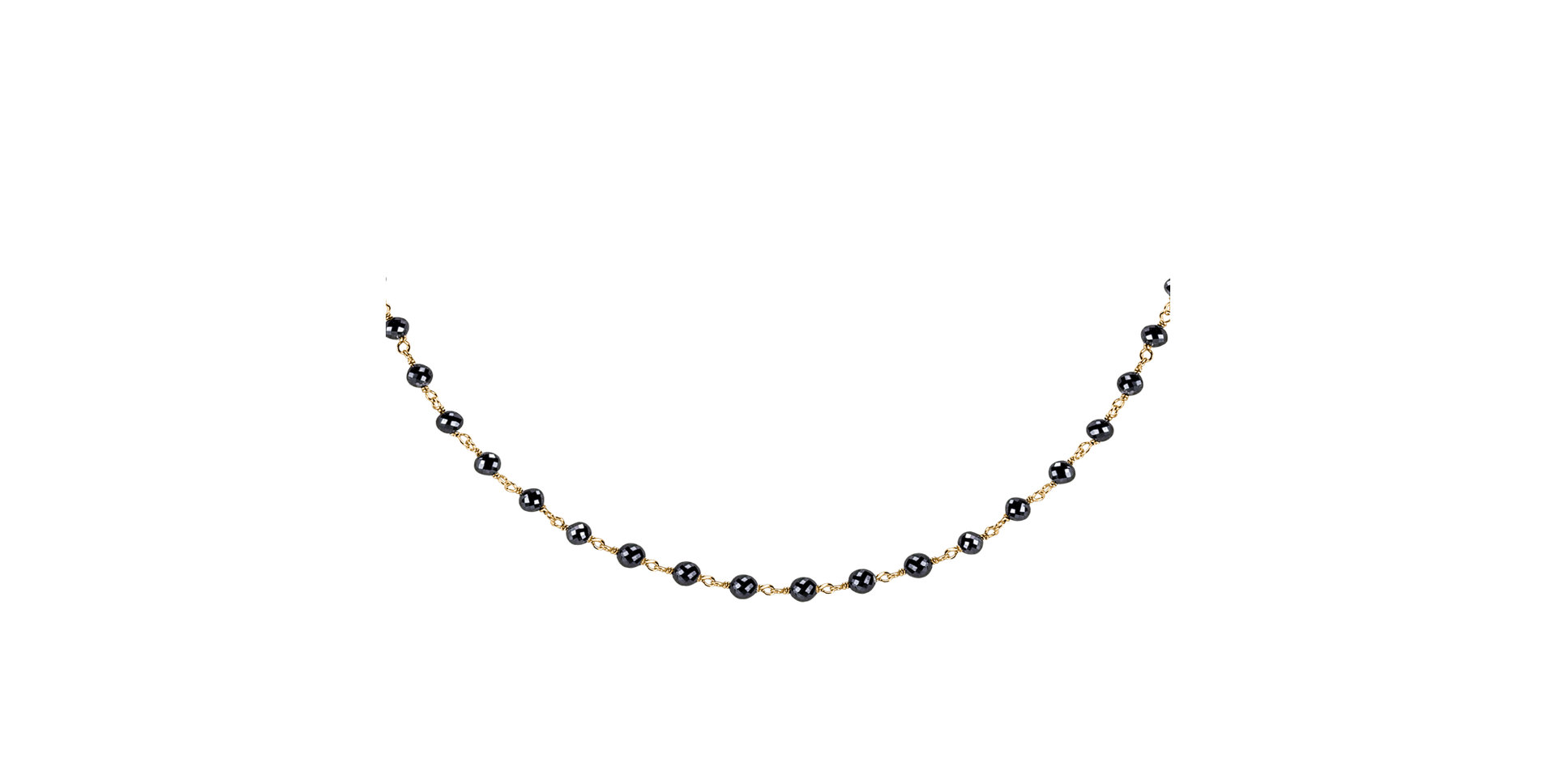 Náhrdelník s černými diamanty Dark Melody