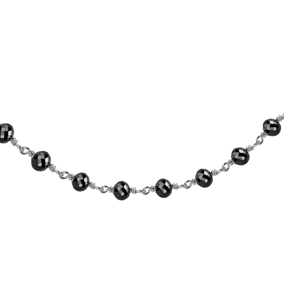 Náramek s černými diamanty Dark Melody