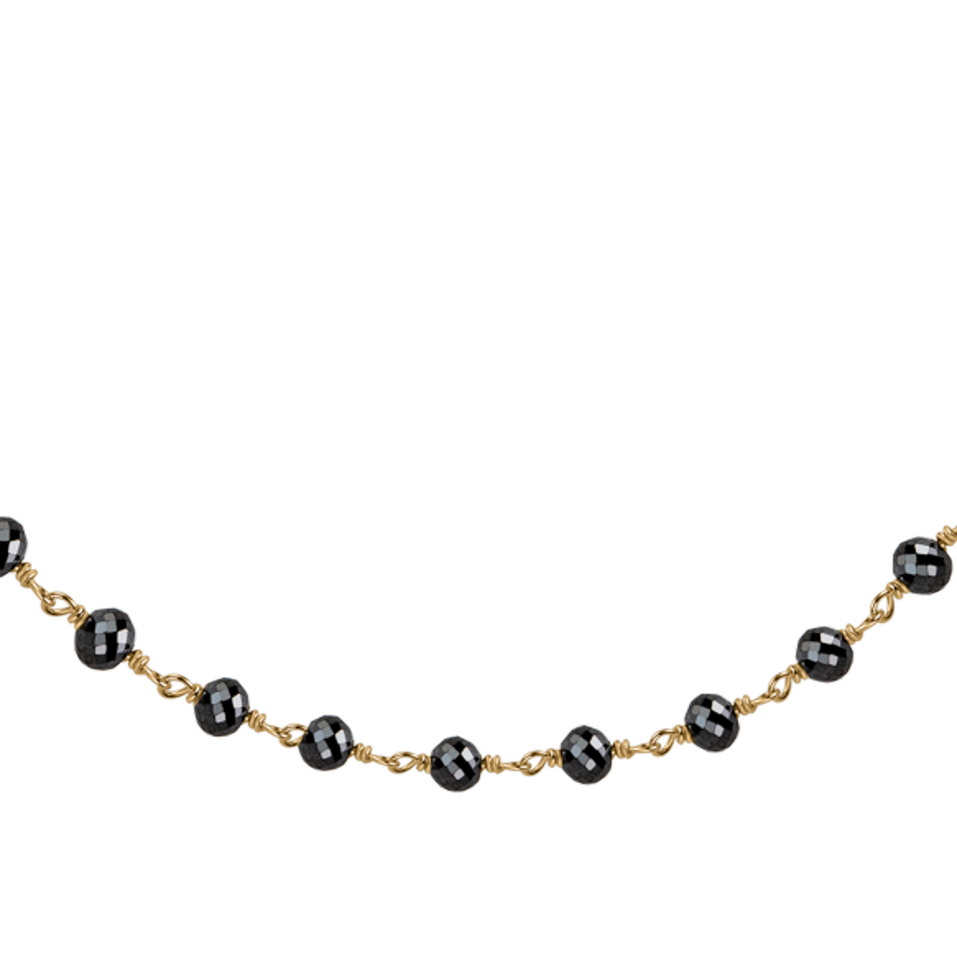 Náramek s černými diamanty Dark Melody