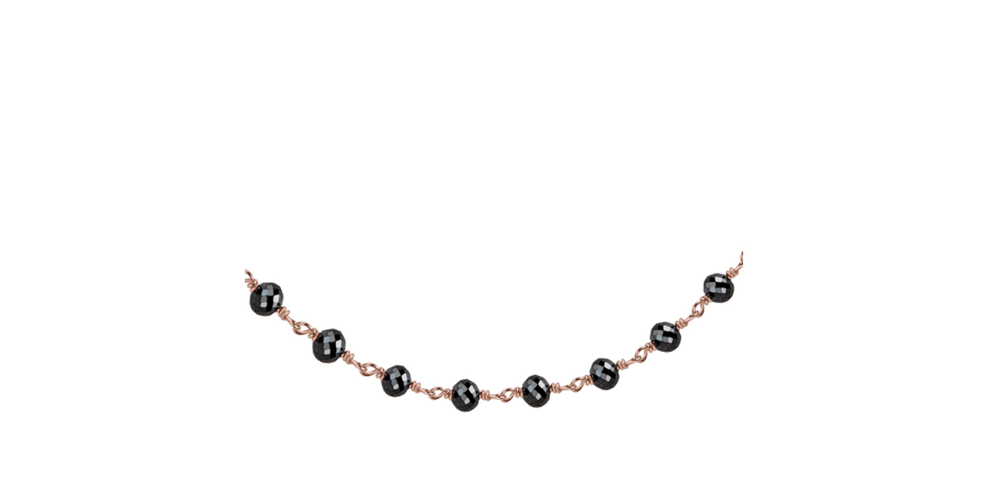 Náramek s černými diamanty Dark Melody