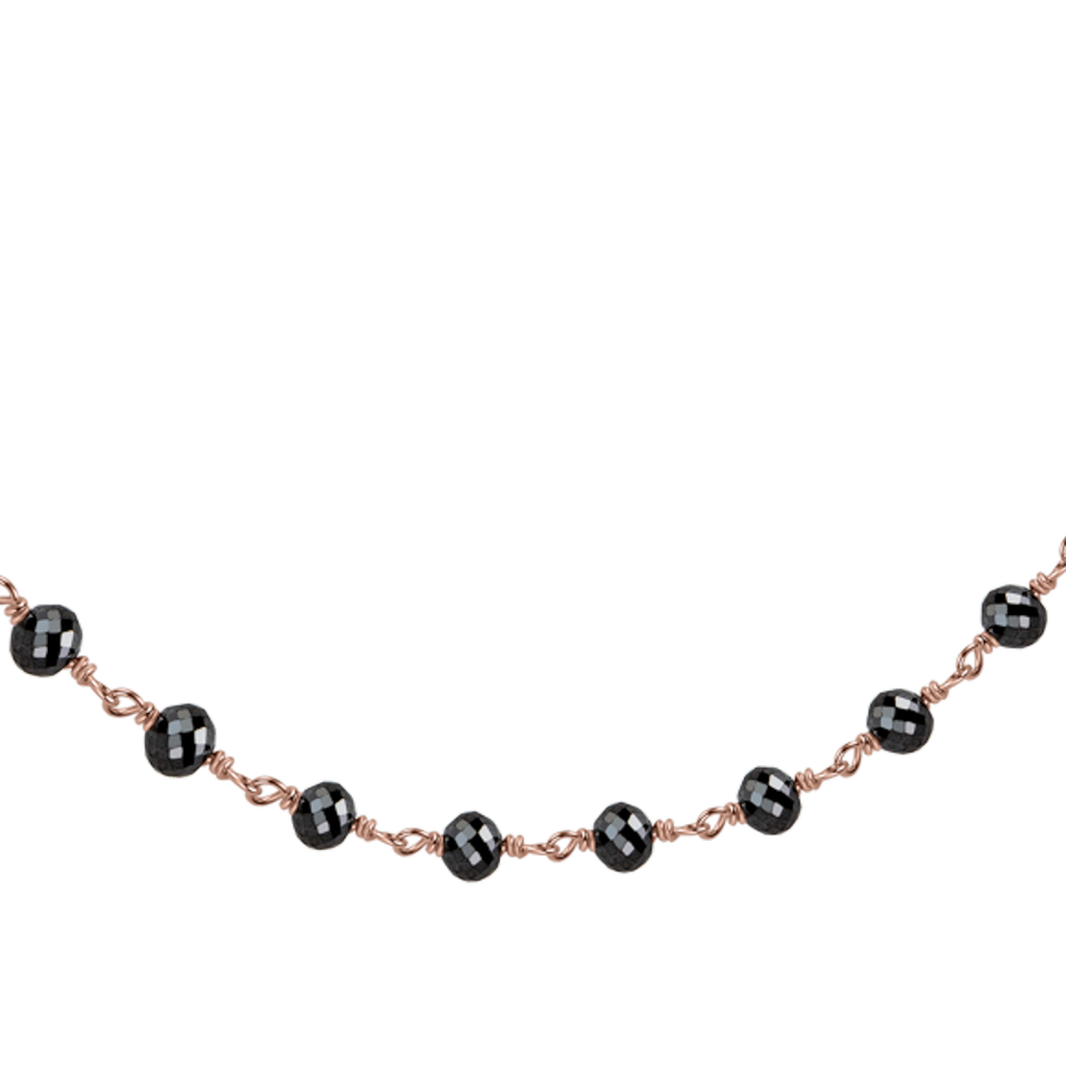 Náramek s černými diamanty Dark Melody