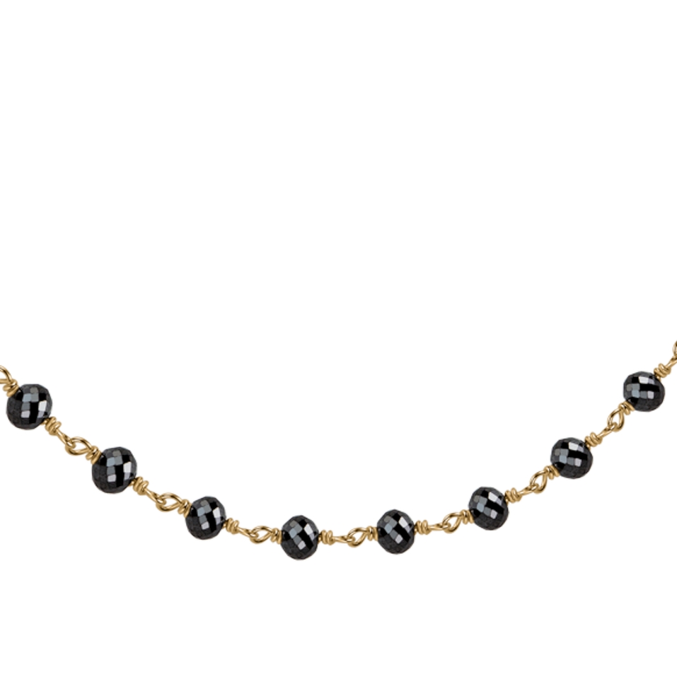 Náramek s černými diamanty Dark Melody