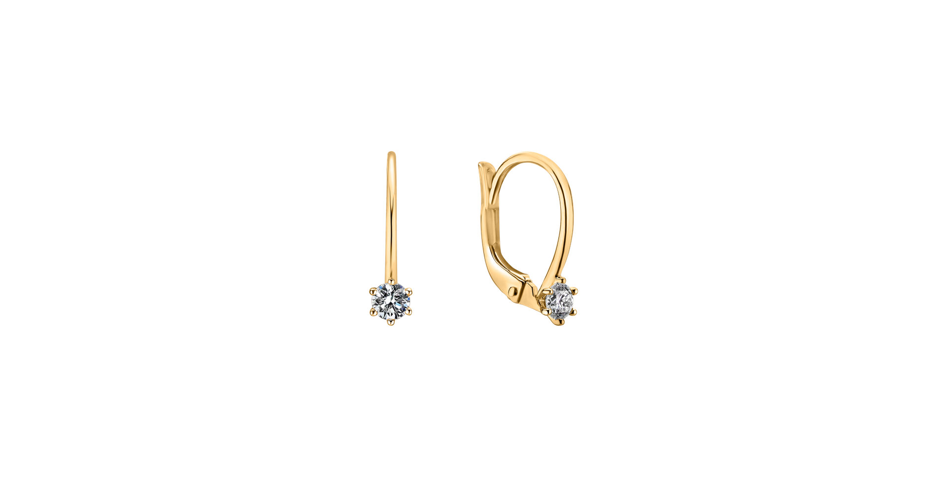 Náušnice s diamantem Everyday Glow