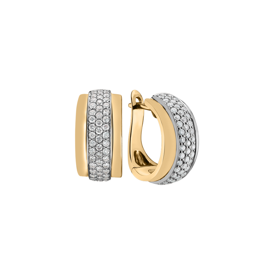 Náušnice s diamanty Snowfire