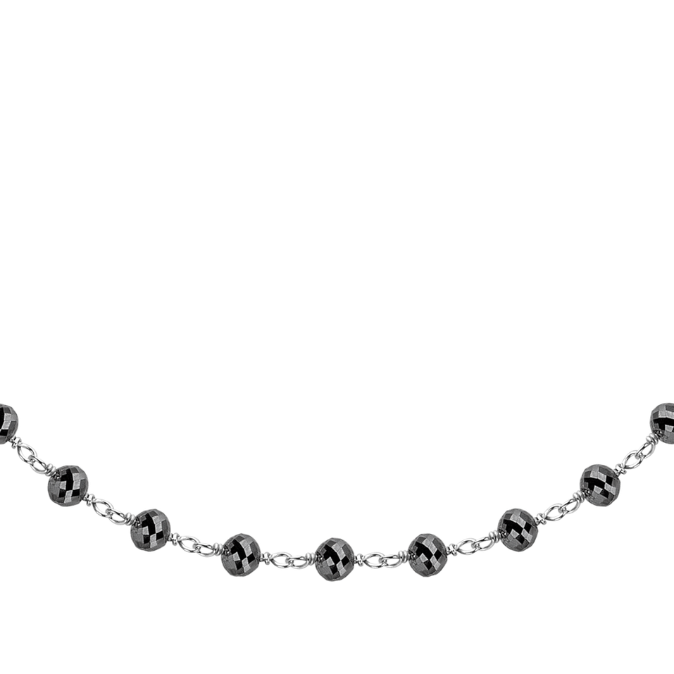 Náramek s černými diamanty Dark Melody