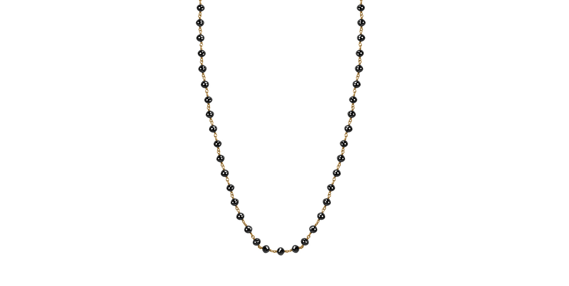 Náhrdelník s černými diamanty Dark Melody