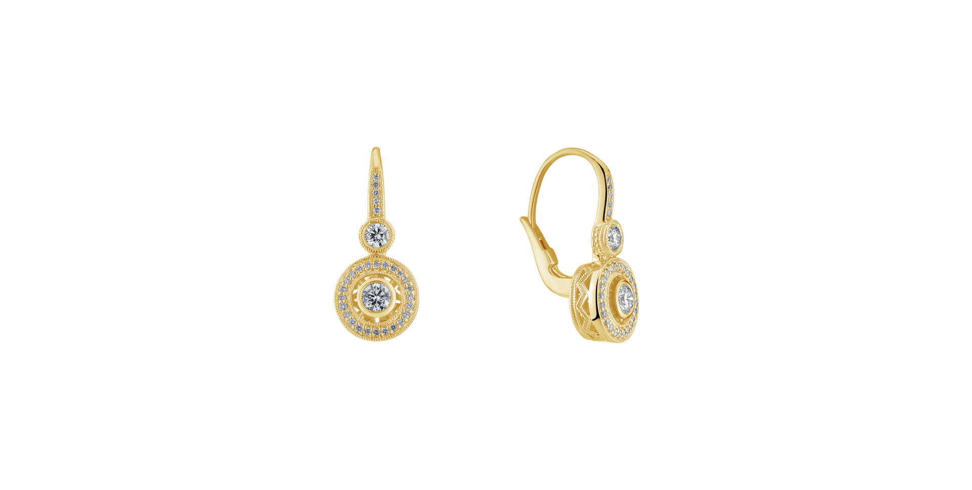 Náušnice s diamanty Monarch Love