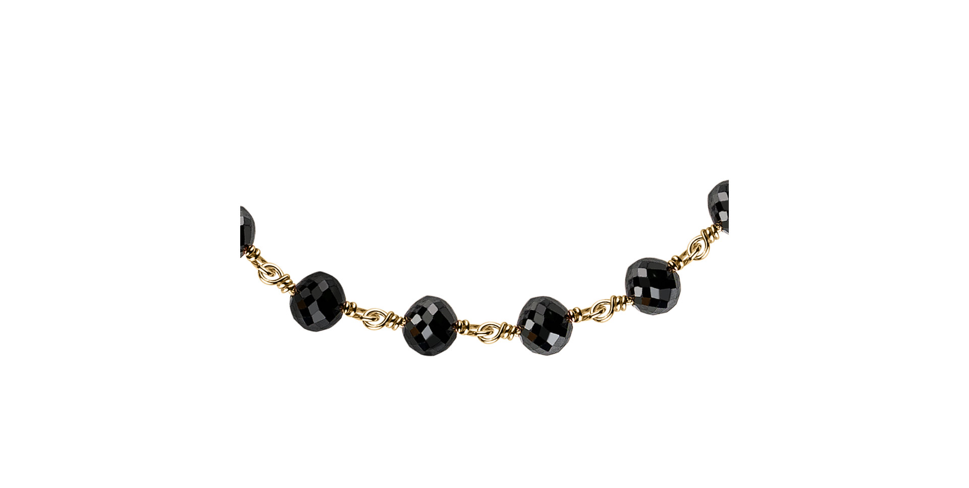 Náramek s černými diamanty Dark Melody