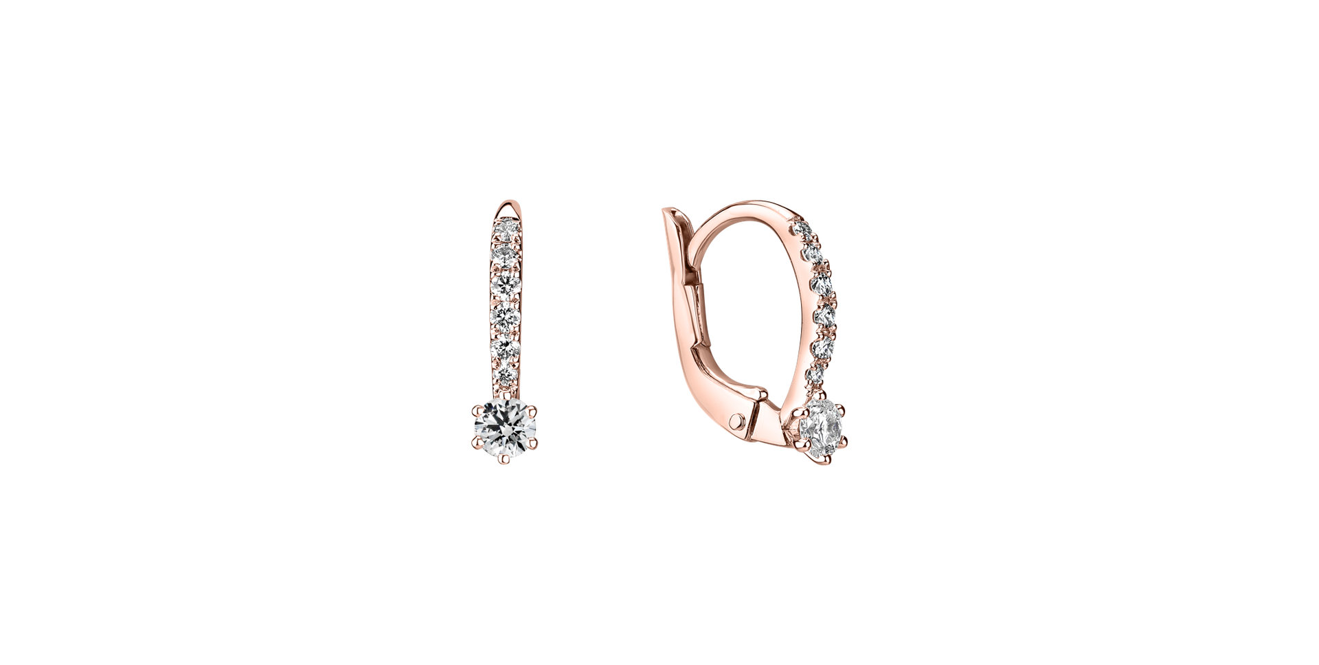 Náušnice s diamanty Essential Glow