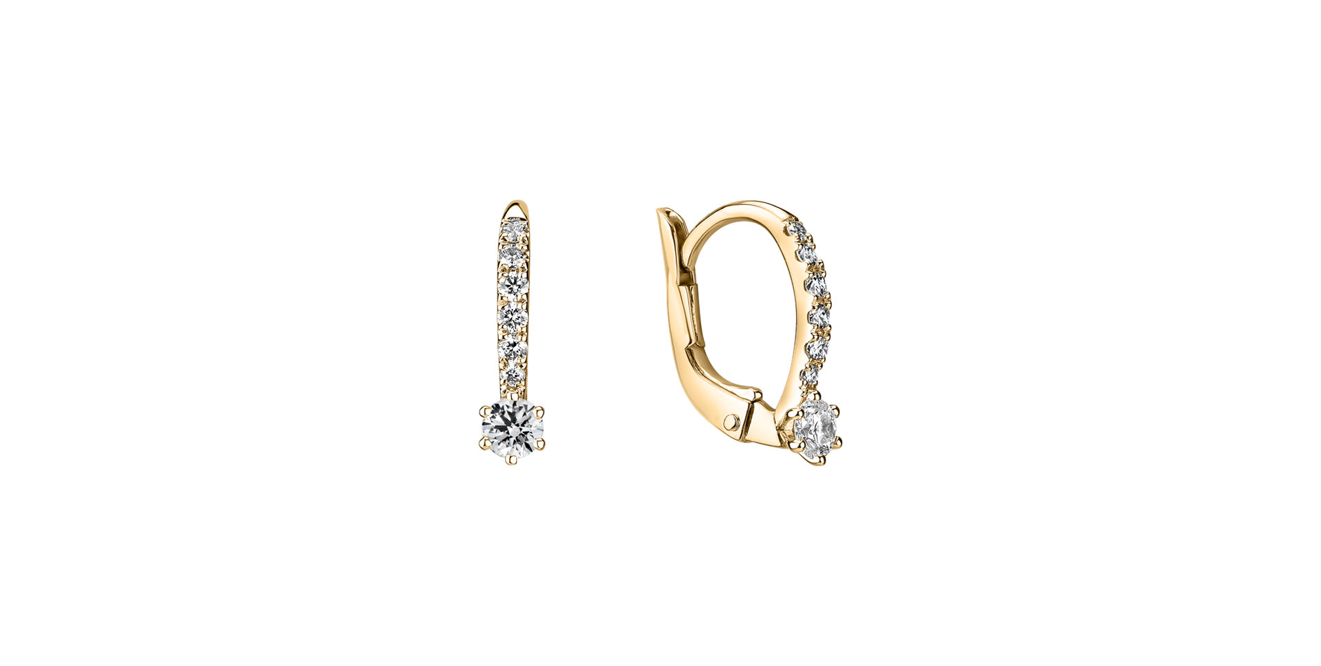 Náušnice s diamanty Essential Glow