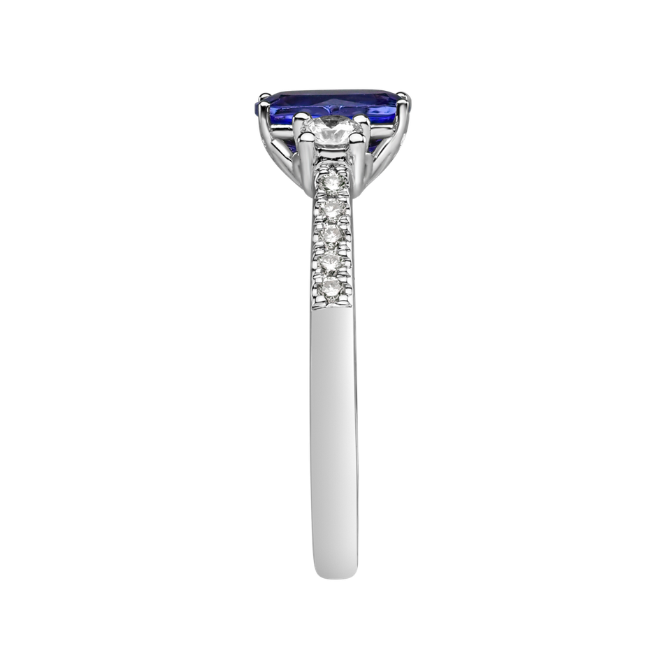 Prsten s tanzanitem a diamanty Galaxy Essence