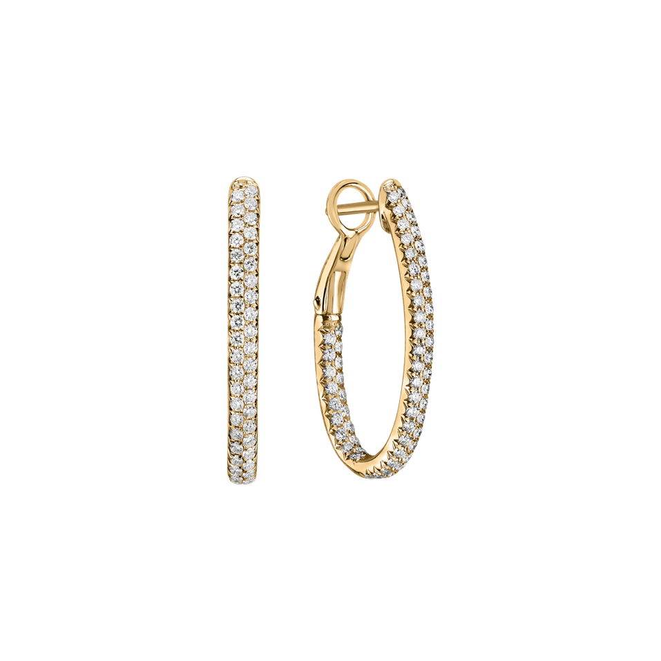 Náušnice s diamanty Inferno Courier