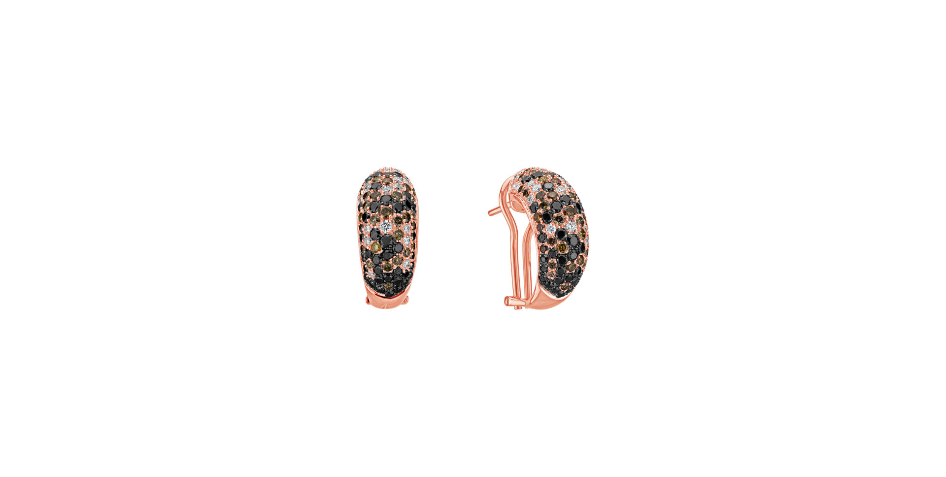 Náušnice s barevnými diamanty Inferno Angel