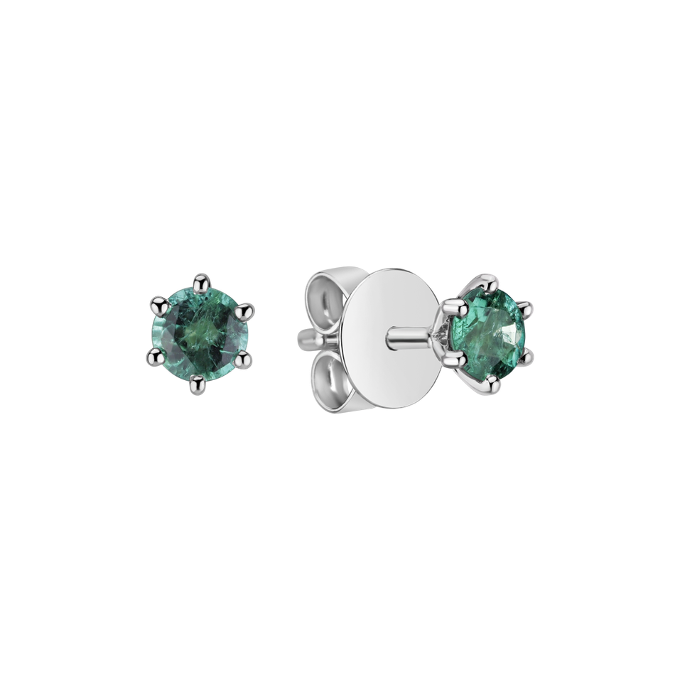 Náušnice se smaragdem Vesper Romance