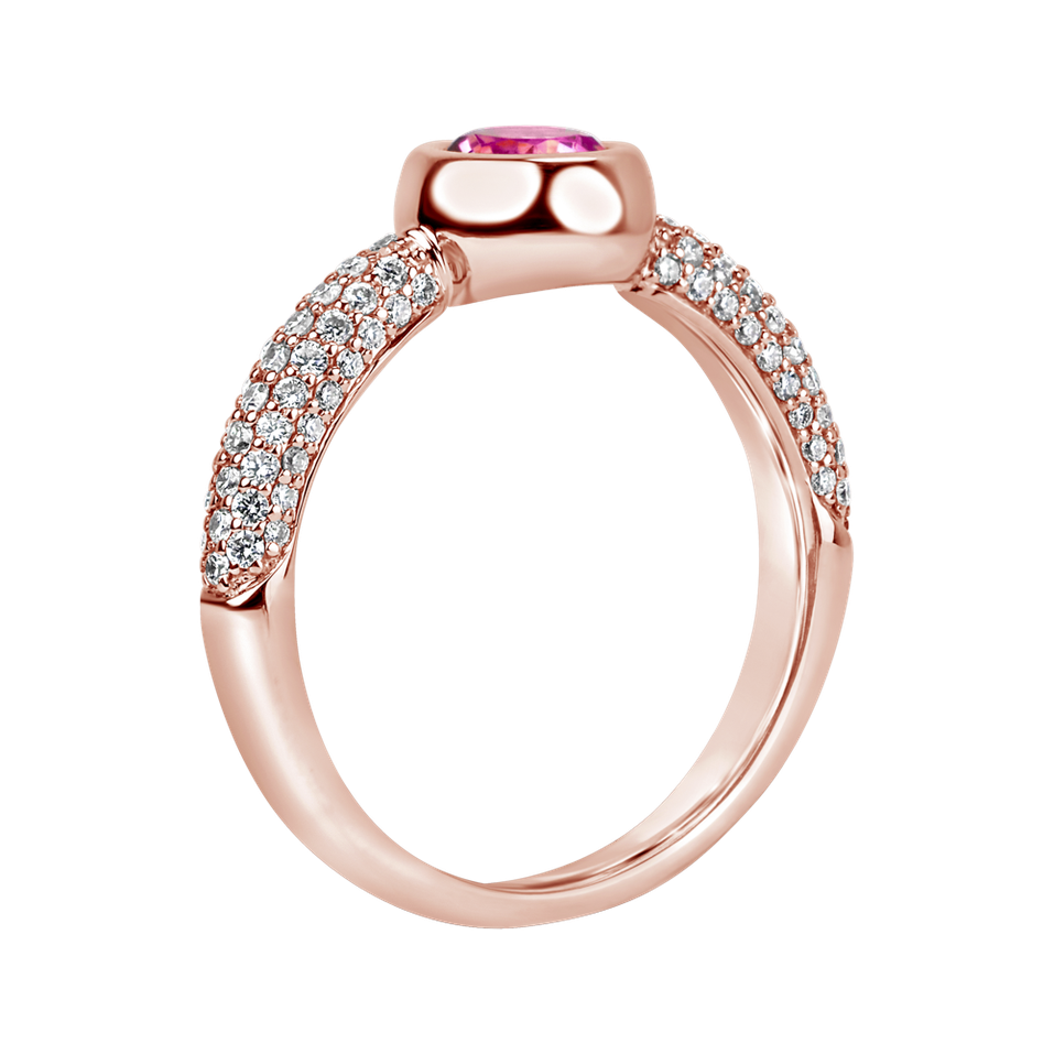 Prsten s topazem a diamanty Miracle Ray