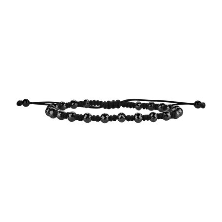 Náramek s černými diamanty Dark Balls