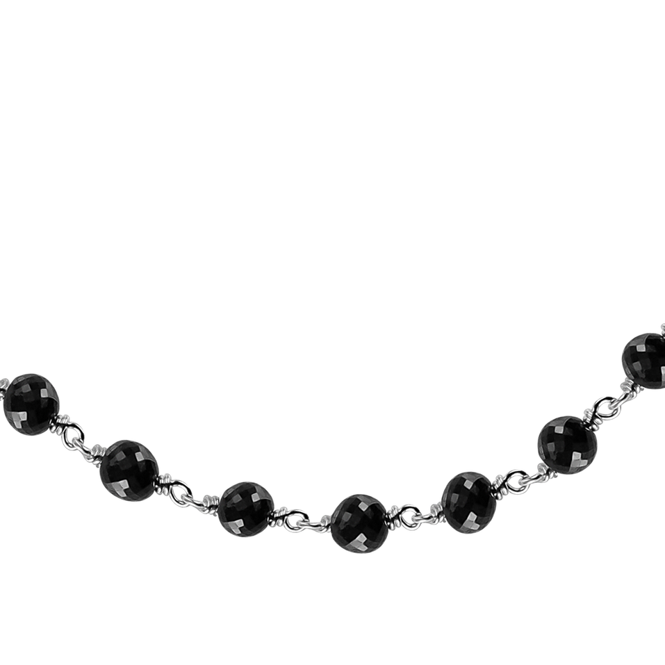 Náramek s černými diamanty Dark Melody